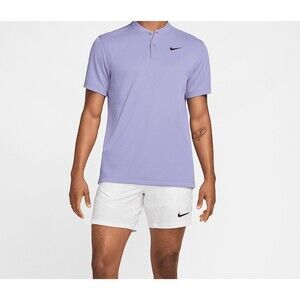 Nike Court Dri-FIT Tennis Blade Polo Top T-Shirts Purple Men’s Medium DJ4167-580